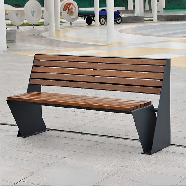 Cast Alluminum Outdoor Furniture -Garden Bench - Slant