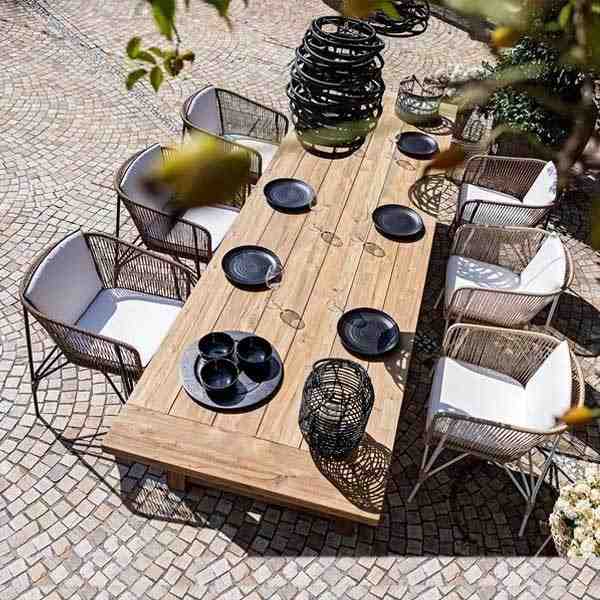 Outdoor Braided & Rope Coffee Set - Lodz
