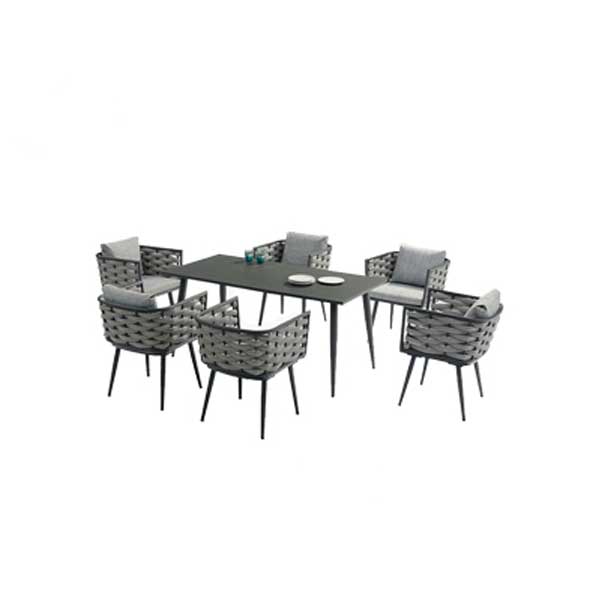 Outdoor Braided & Rope Coffee Set - Nature-Pro