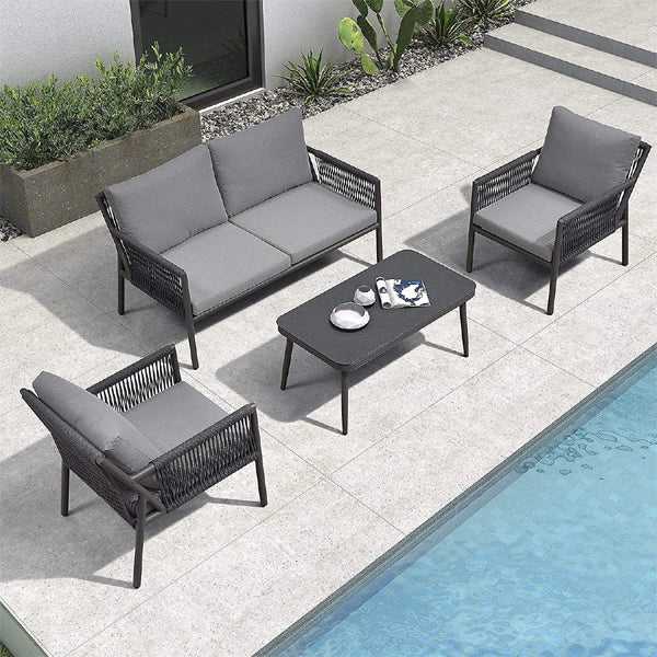 Outdoor Furniture Braided, Rope & Cord, Sofa - Emerald