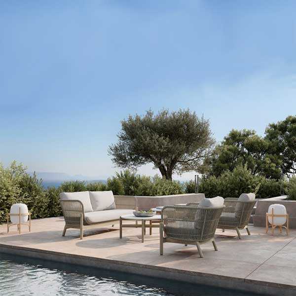 Outdoor Furniture Braided, Rope & Cord, Sofa - Kelly