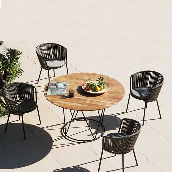 Outdoor Braided & Rope Coffee Set - Deck