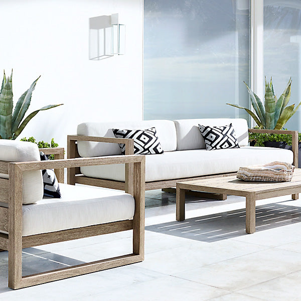 Outdoor Wood - Sofa Set - Red Alder